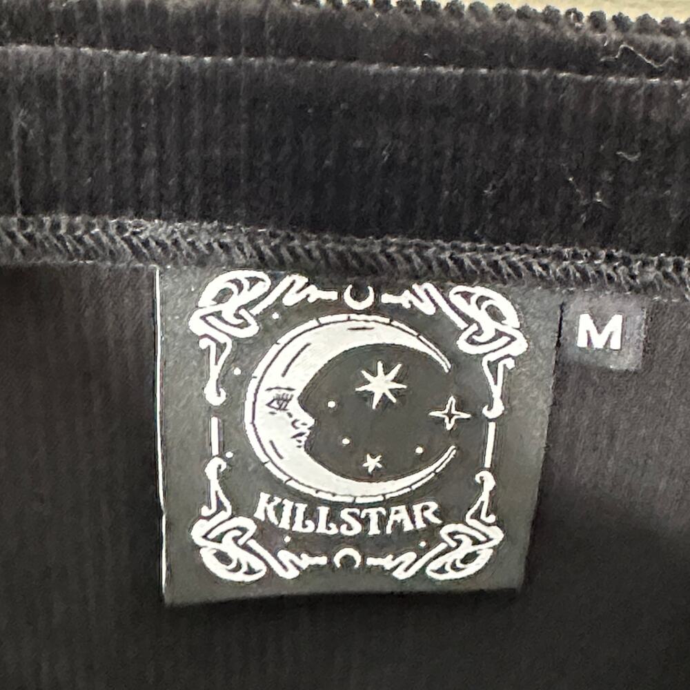 KILLSTAR Griselda Double Breasted Corduroy Mini Dress Black Sz M {G35} - Picture 5 of 6